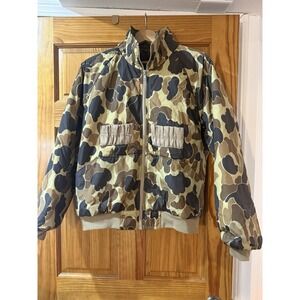 Vintage Columbia Reversible Duck Camo Puffer Jacket Mens Medium Hunting Coat